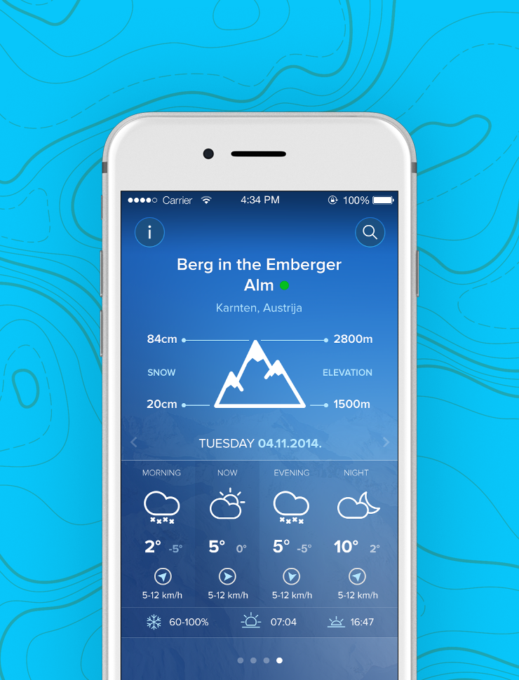 SkiForecast app